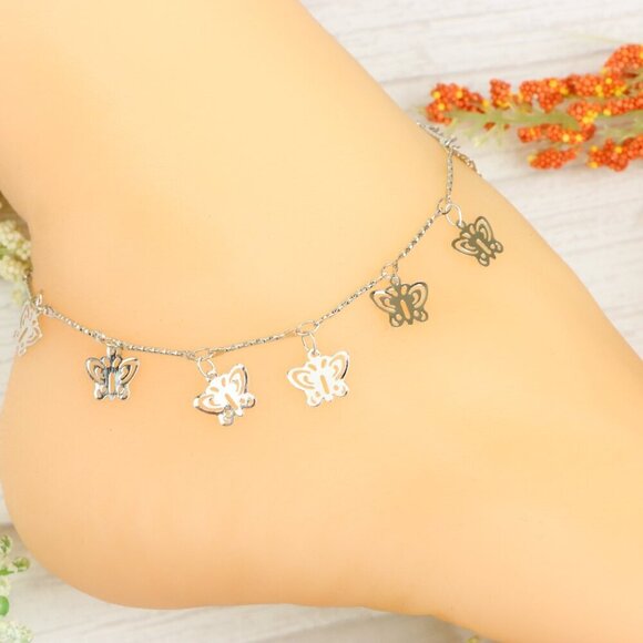 "Handmade Anklet – Elegant & Delicate Jewelry for Women | UNVRC1046 - Picture 8 of 10